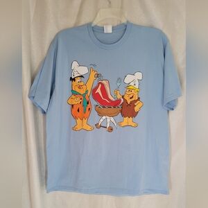 The Flintstones BBQ Beef T-Shirt Unisex Fred Barney